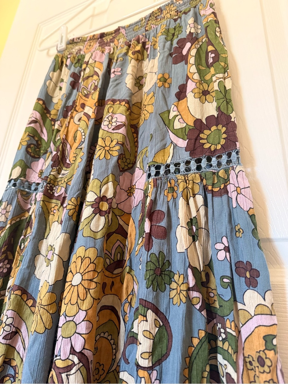 Angie Floral Boho Wide Leg Pant